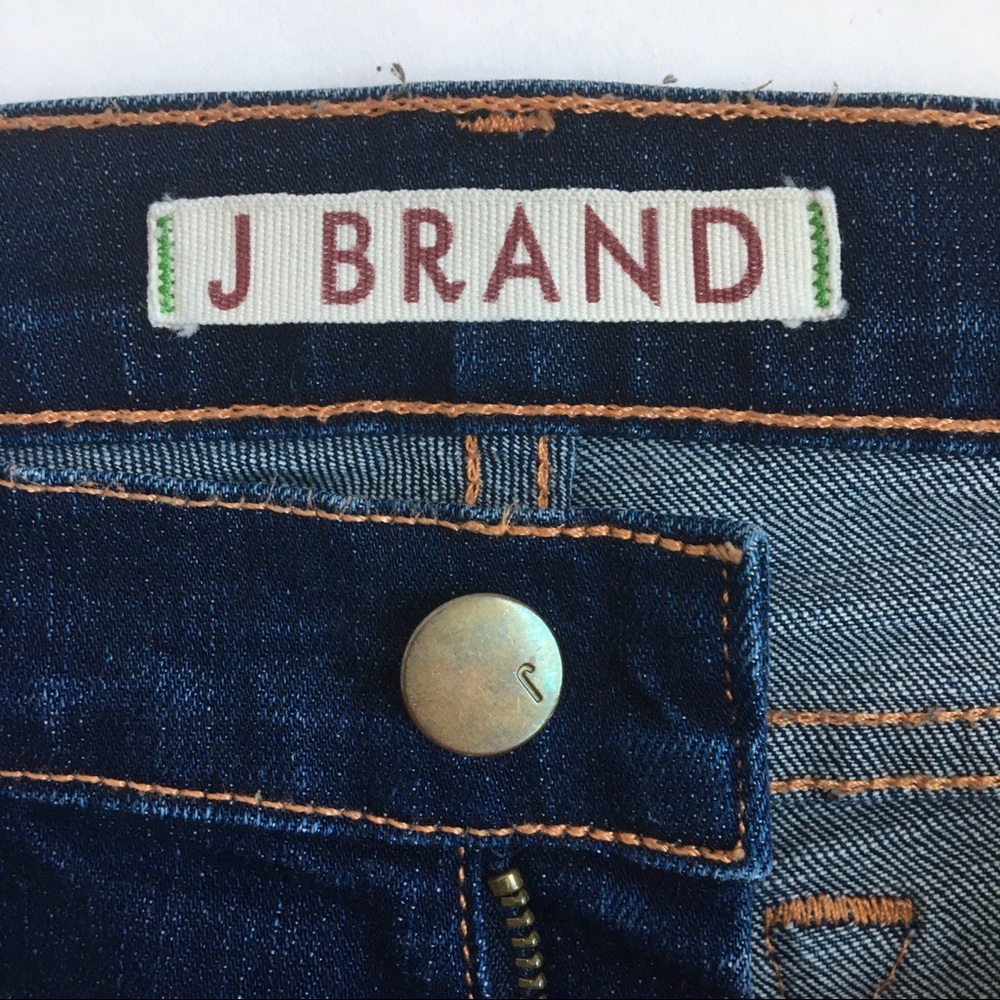 J Brand Straight Leg Ink Dark Wash Blue Denim Jeans 27 - Picture 8 of 17